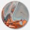 Designart - Beautiful Lake Superior Agate' Disc Abstract Metal Circle Wall Art